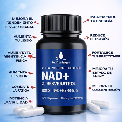 NAD+ Energía que se siente. Potencia que se nota.